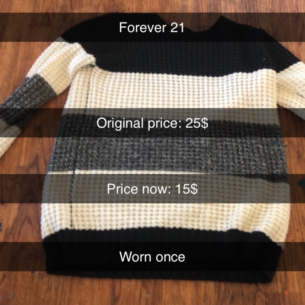 Long sleeve fleeced sweater